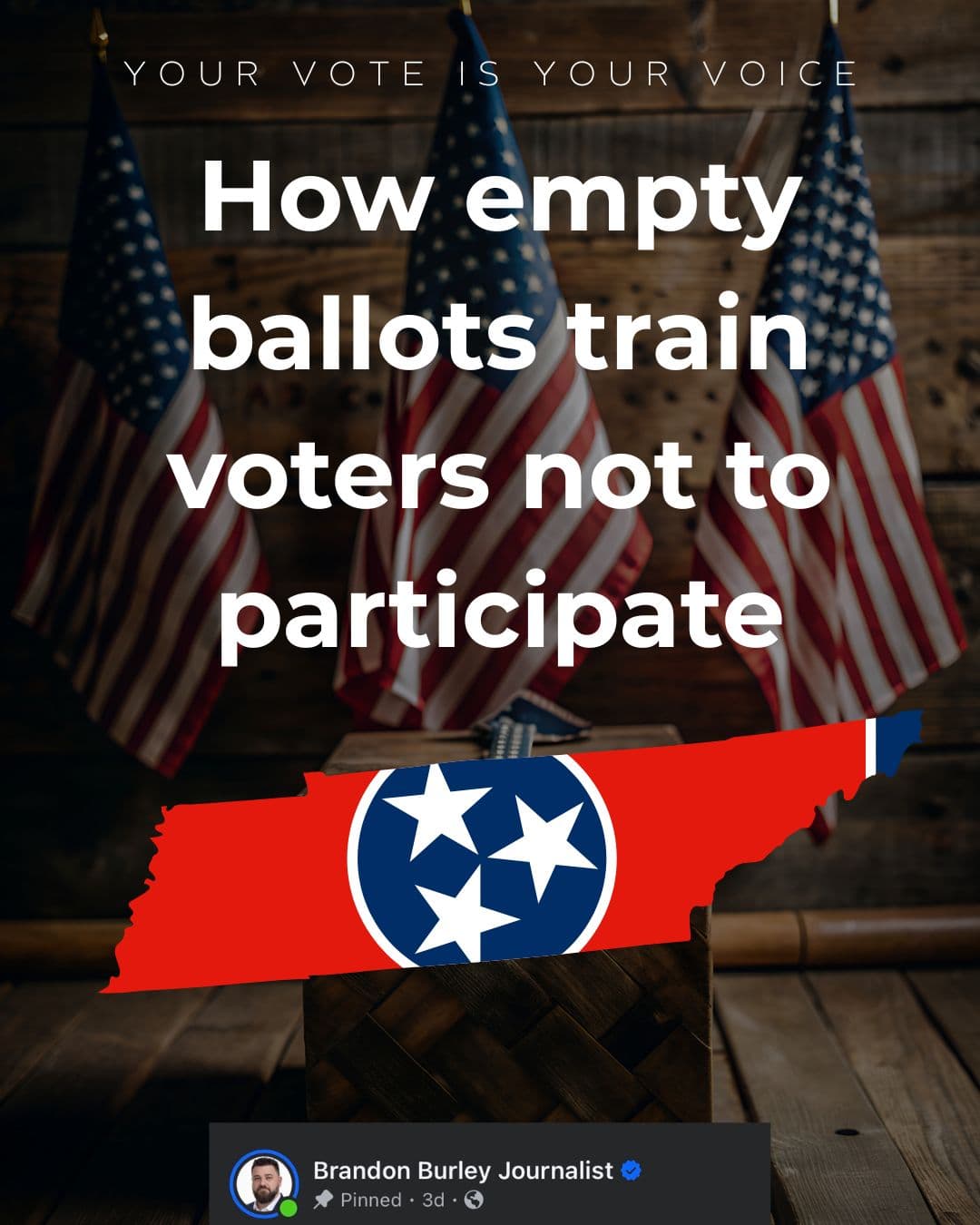 How empty ballots train voters not to participate