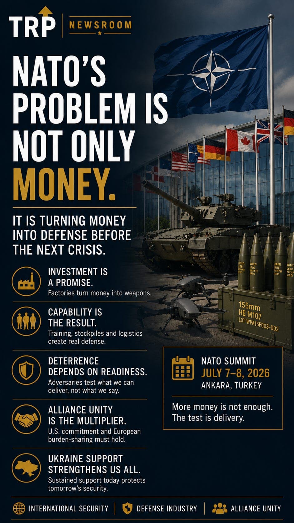 NATO’s problem is not only money. It is turning money into defense before the next crisis