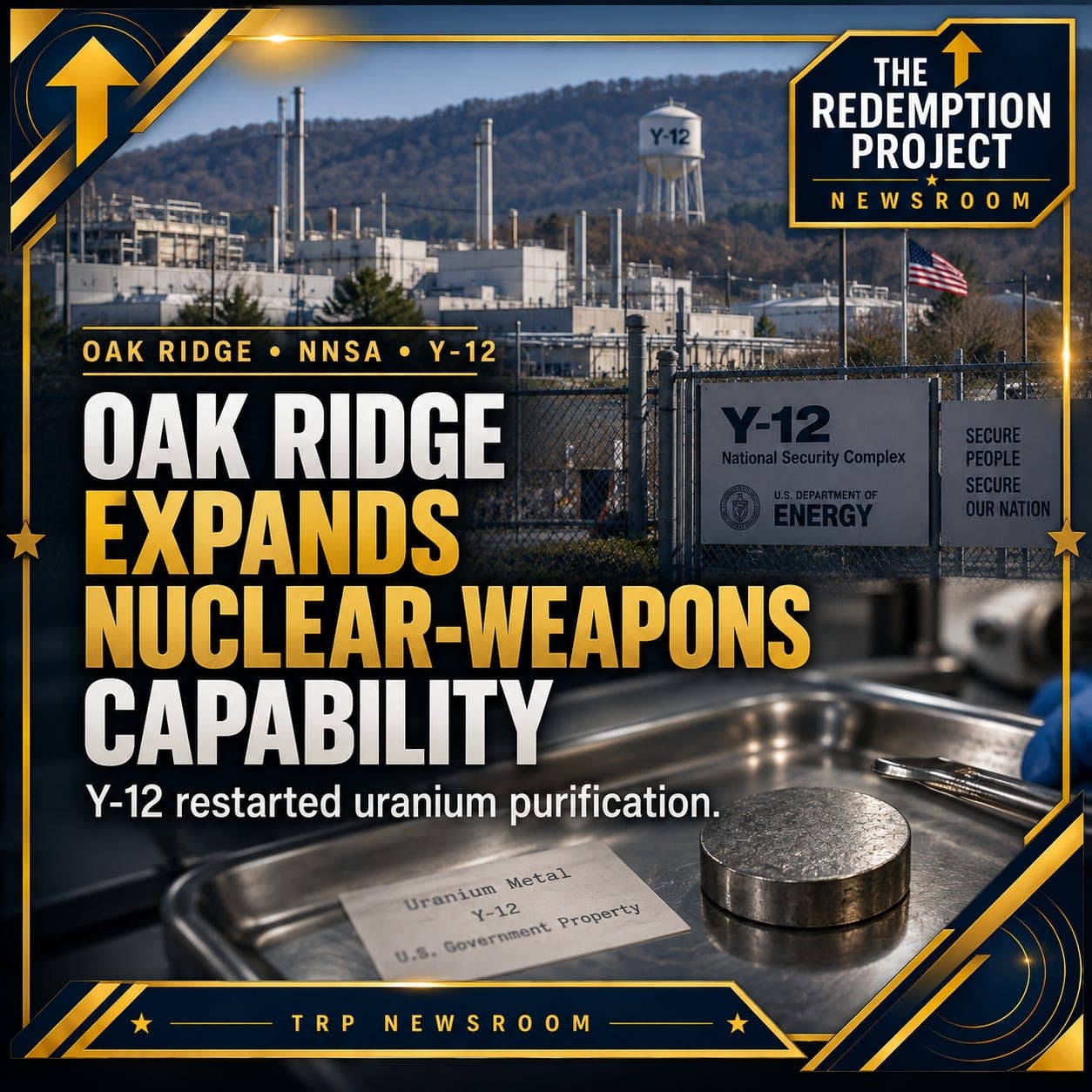 Oak Ridge Is Expanding Its Nuclear-Weapons Production Capability While Its Flagship Uranium Plant Runs Years Late