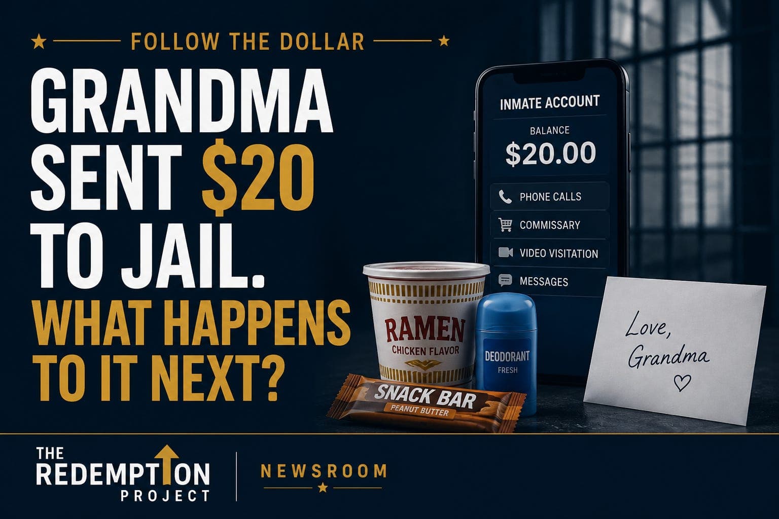 Follow the Dollar: Grandma Sent $20 to Jail. What Happens to It Next? artwork