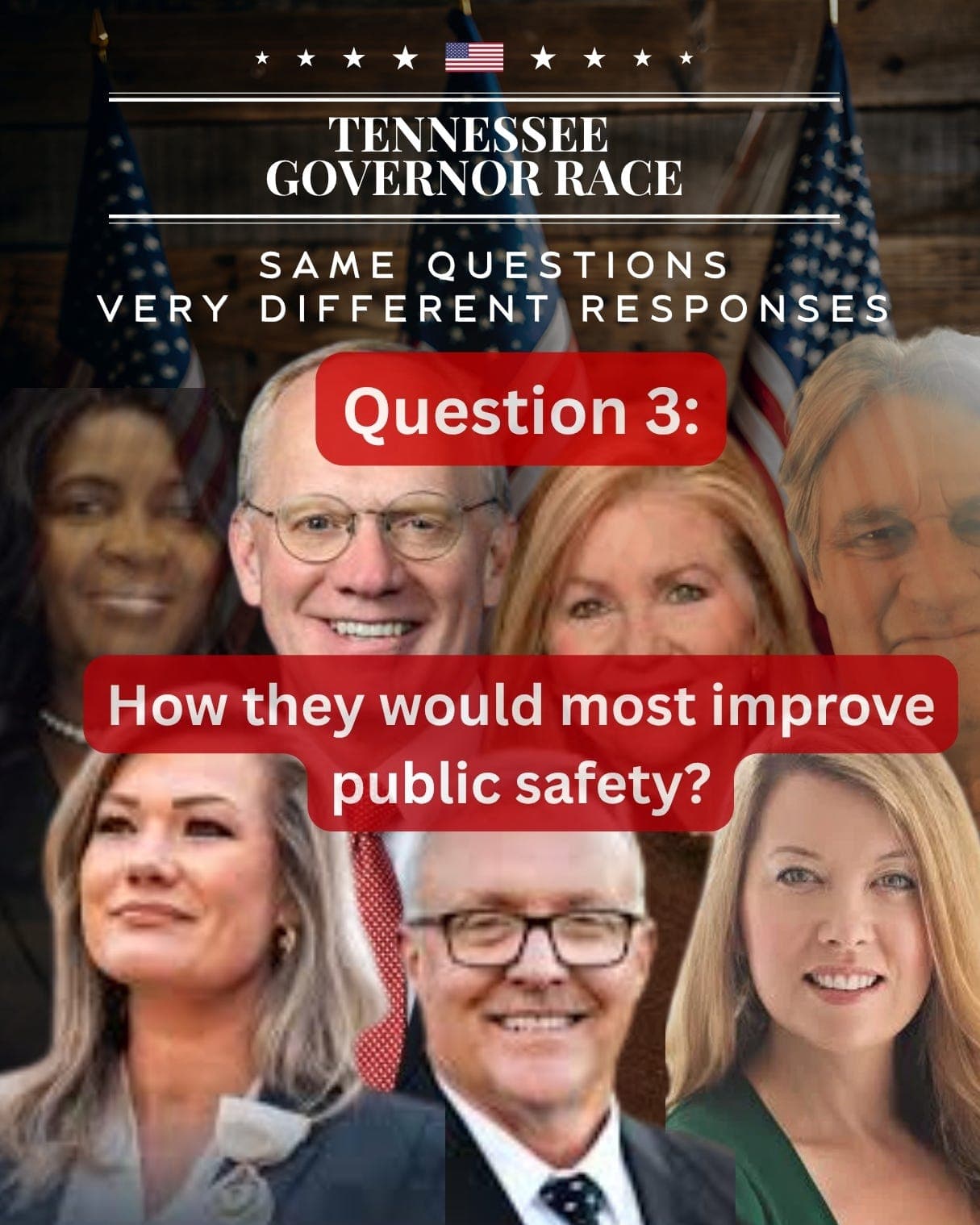 Tennessee governor candidates, side by side: What they believe would most improve public safety statewide artwork