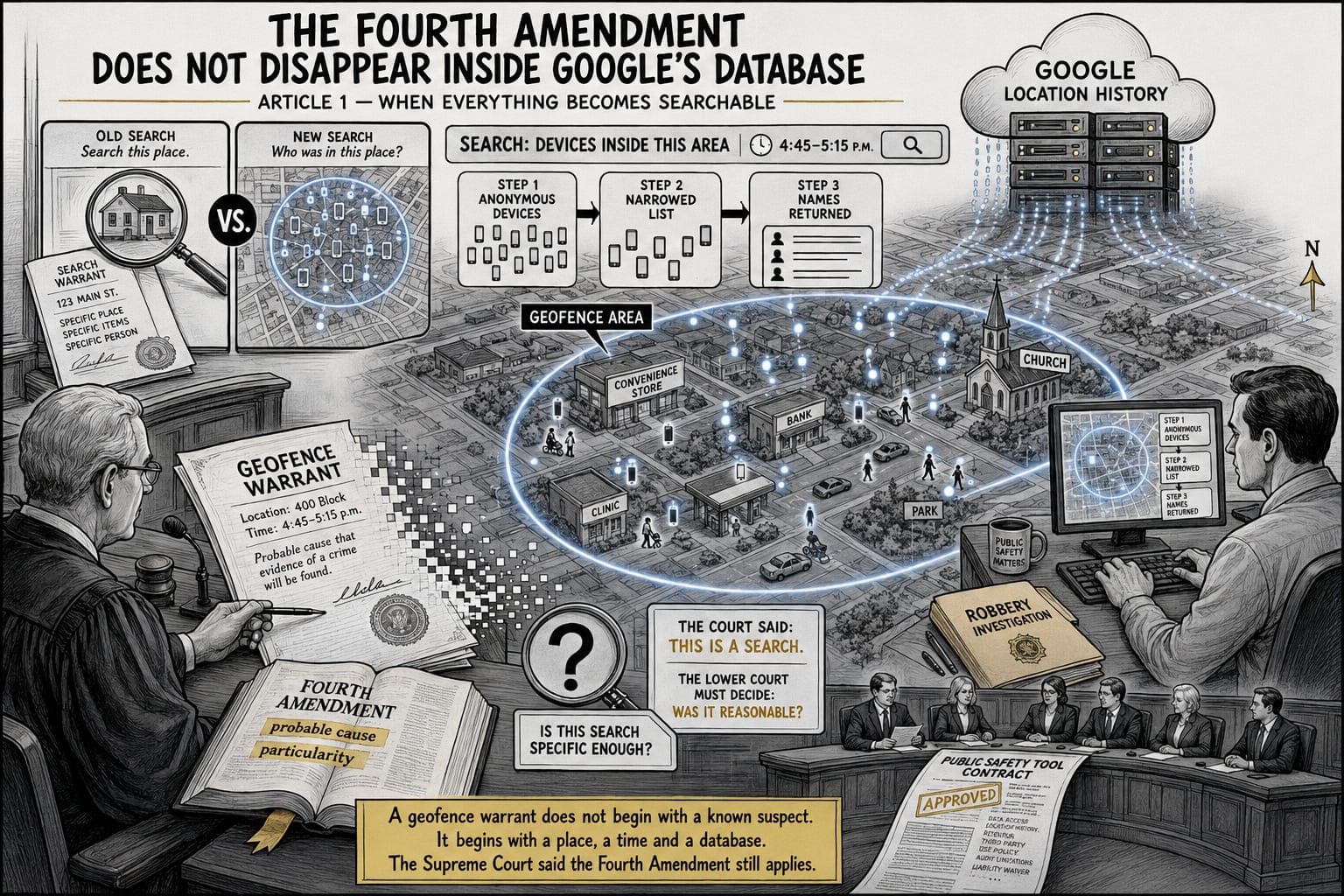 The Fourth Amendment does not disappear inside Google’s database