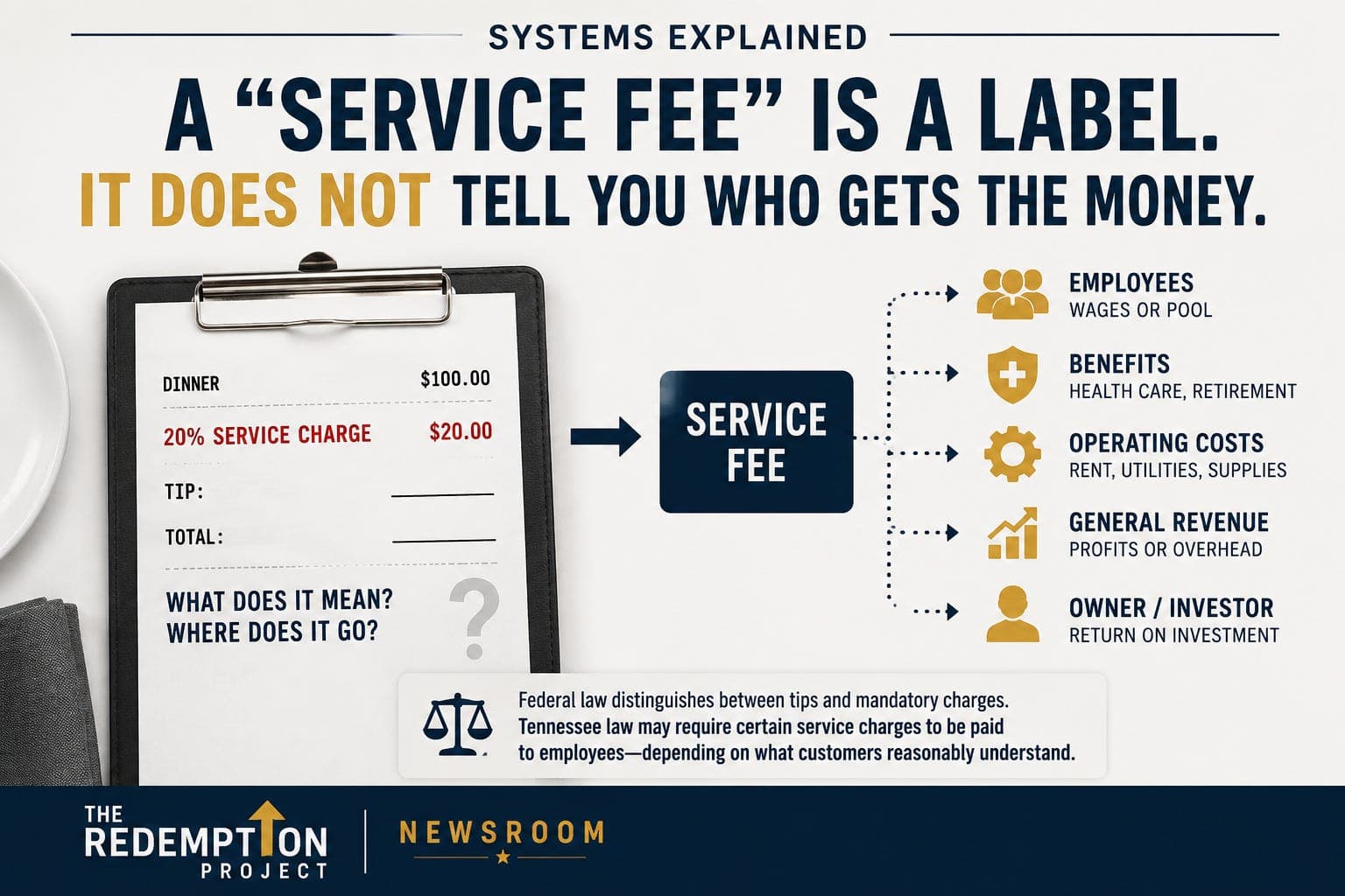 A “Service Fee” Is a Label. It Does Not Tell You Who Gets the Money. artwork