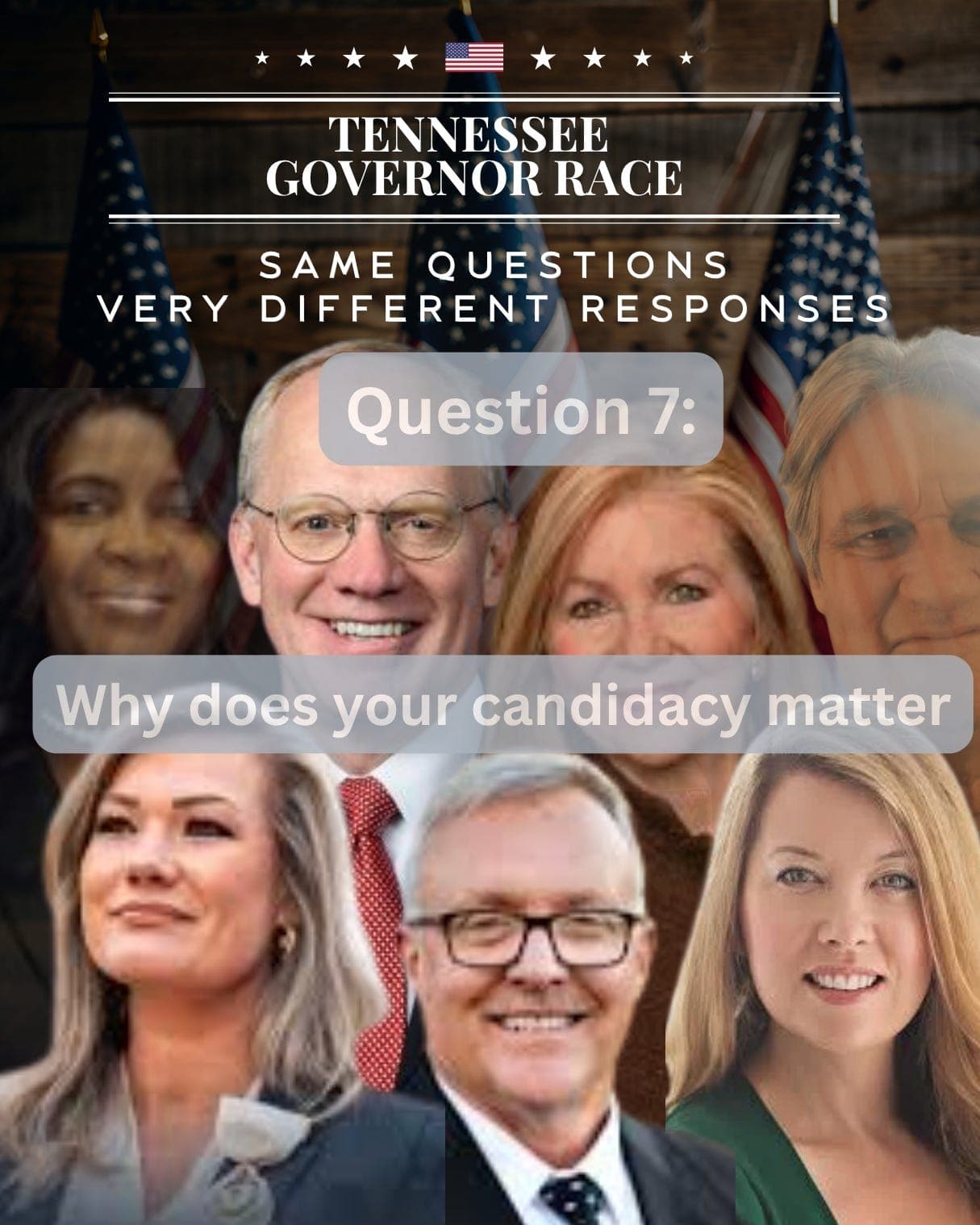 Tennessee governor candidates, side by side: Why each believes their candidacy matters artwork