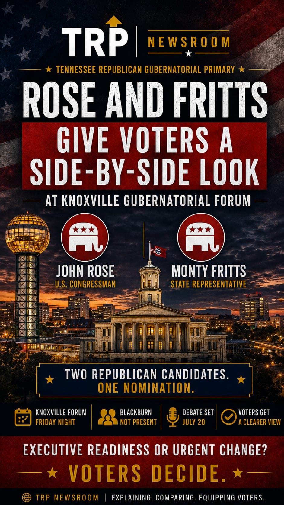 Rose and Fritts give voters a side-by-side look at Knoxville gubernatorial forum