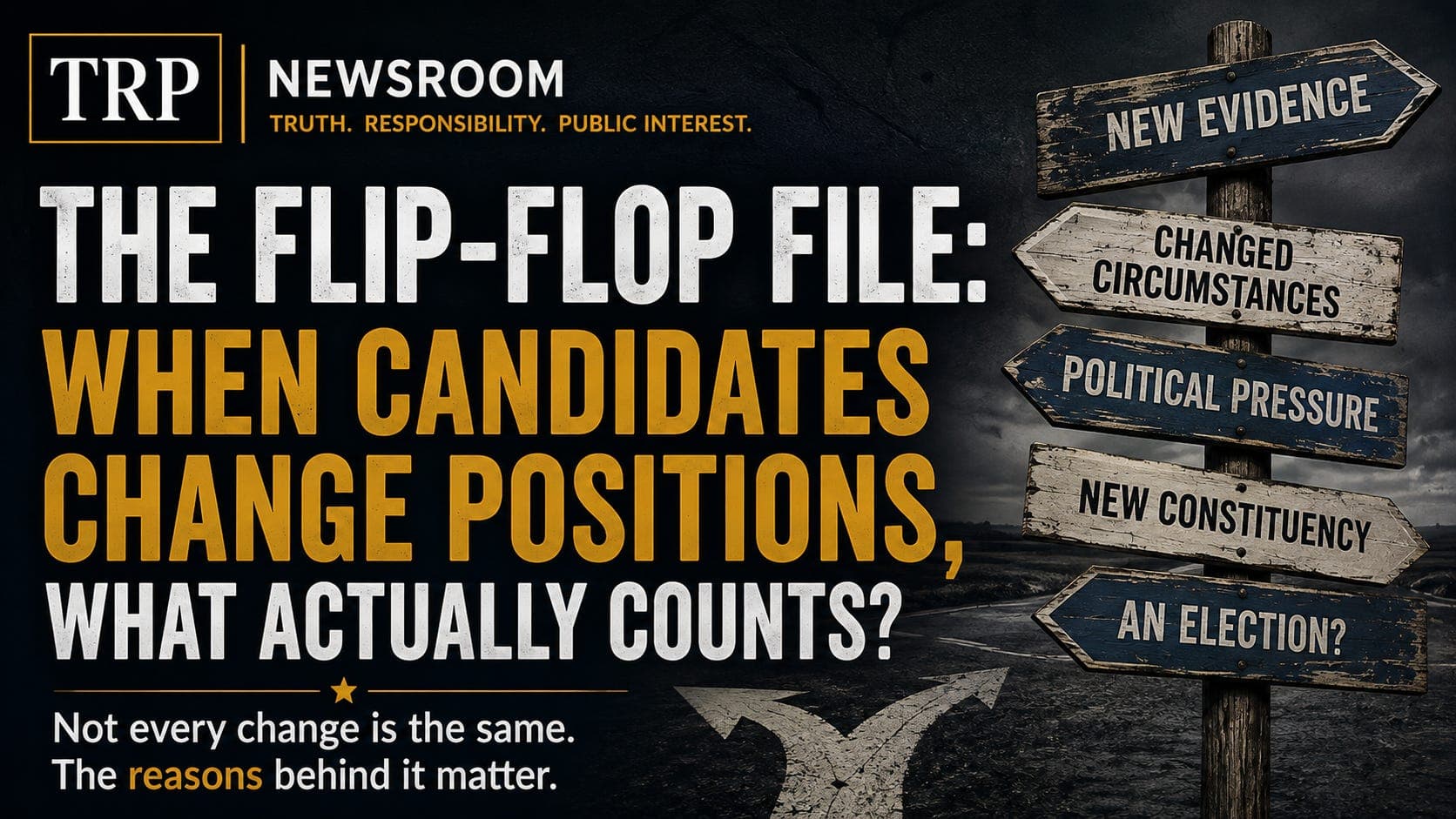 The Flip-Flop File: When Candidates Change Positions, What Actually Counts? artwork
