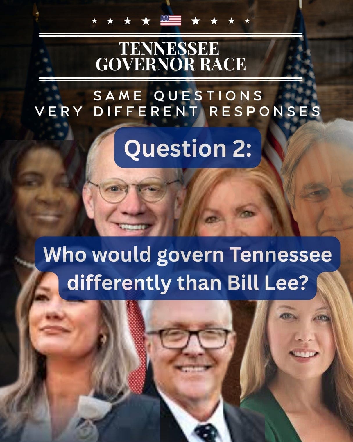 Tennessee governor candidates, side by side: What they say they would do differently than Bill Lee artwork