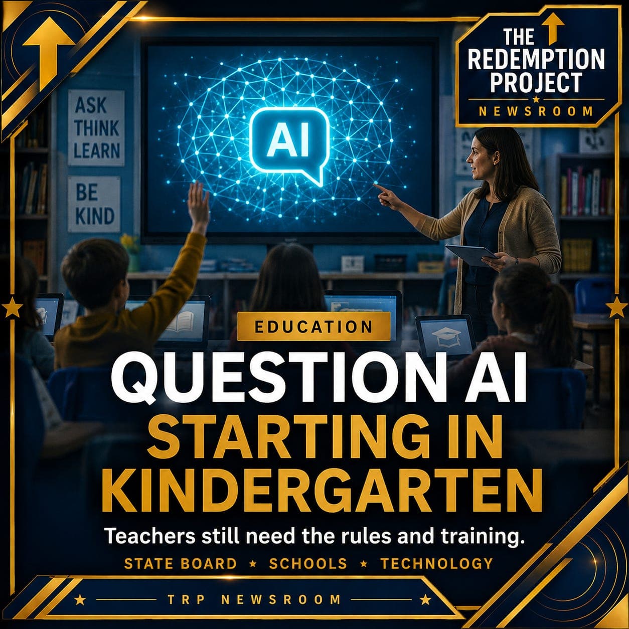 Tennessee Wants Students to Question AI Starting in Kindergarten. Teachers Still Need the Rules and Training. artwork