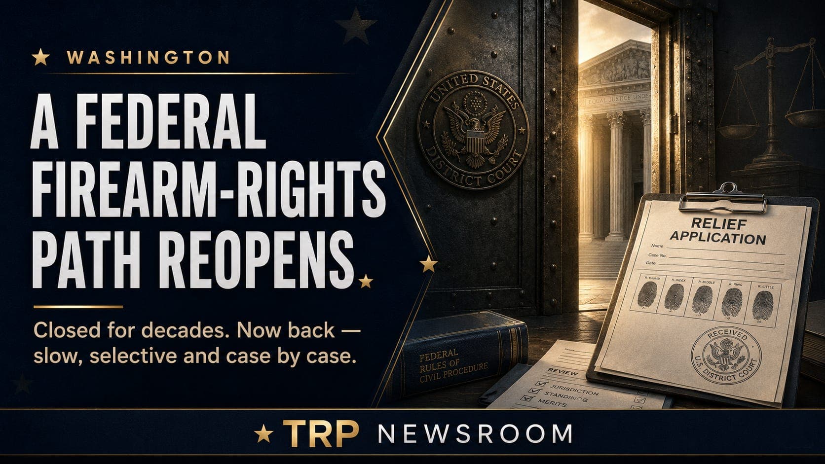 DOJ Reopens a Federal Firearm-Rights Path That Had Been Closed for Decades artwork